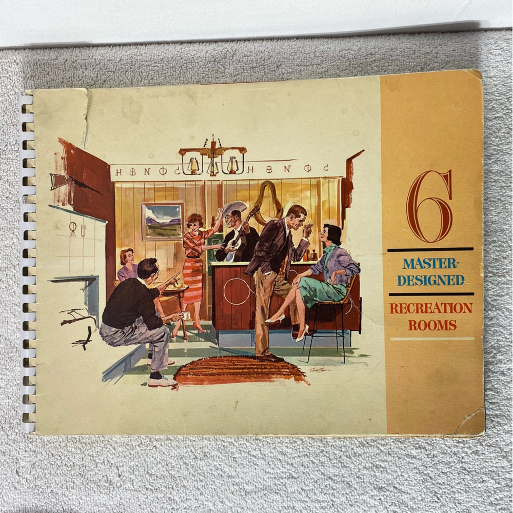 Vintage MCM Recreation Room Design Book